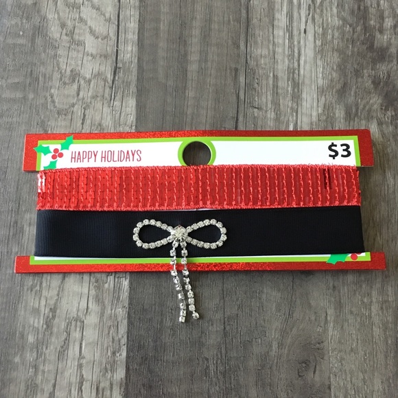 NEW Holiday Choker & Socks bundle - Picture 2 of 9